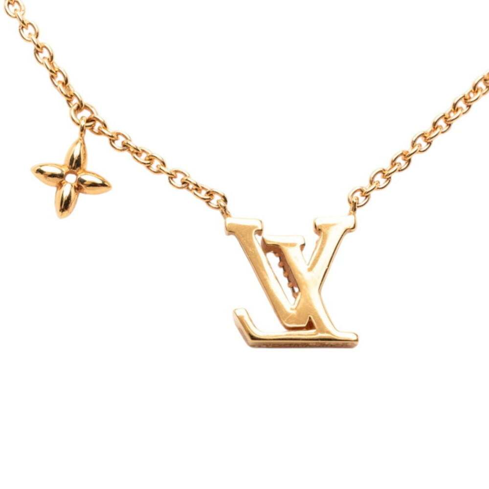 LOUIS VUITTON Gold Necklace - Picture 2 of 8